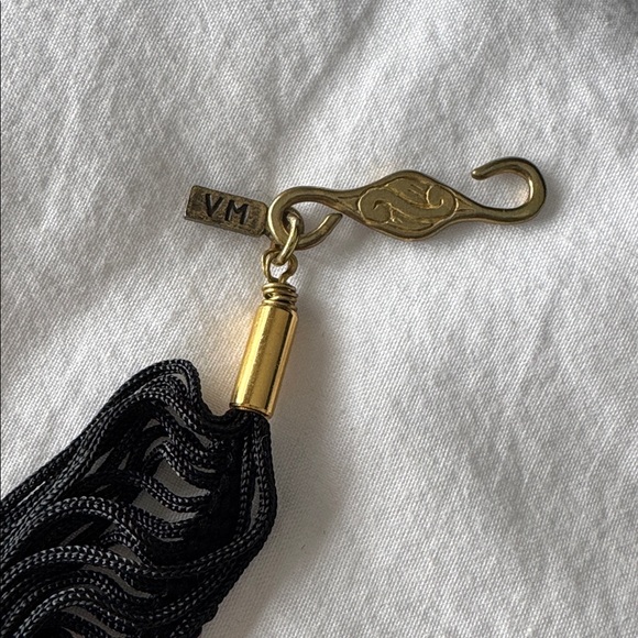 STUNNING VINTAGE FREE PEOPLE FRINGE NECKLACE - Picture 3 of 3